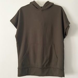 Men’s Sleeveless Brown Hoodie